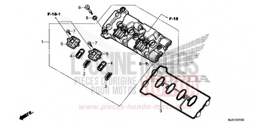 COUVERCLE DE CULASSE CB650FAG de 2016
